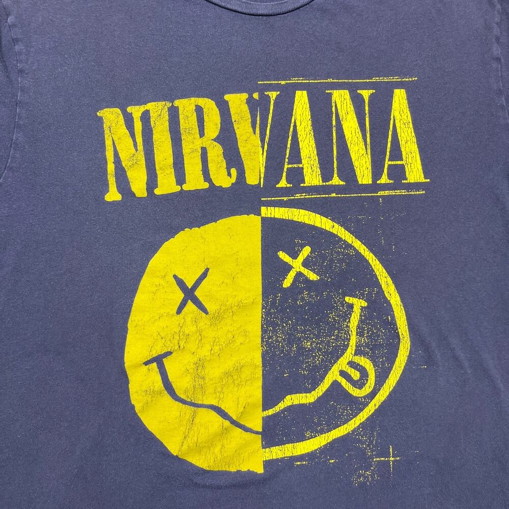 old navy nirvana band t-shirt mens xl tall black crew neck - Picture 2 of 6